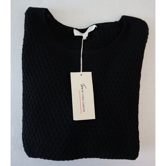 Two x Vince Camuto 9024207 Women's Sz XL Black Cotton Blend Pullover Sweater - Picture 7 of 7